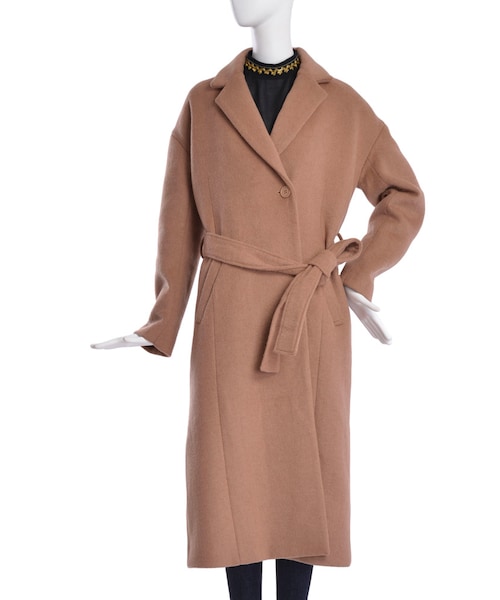 EVRIS（エヴリス）の「ウールロングコート（ジャケット/アウター・レディース・グレー/ブラック/ベージュ・F）」の6枚目の写真