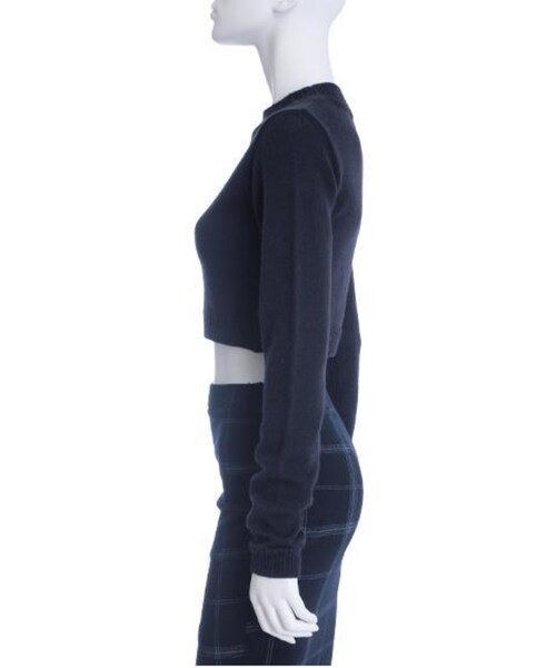 GYDA（ジェイダ）の「シンプルタートルニットTOPS（トップス・レディース・グレー/ブラック/ダークオレンジ/ネイビー・F）」の11枚目の写真