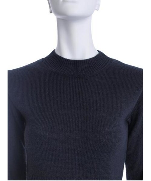 GYDA（ジェイダ）の「シンプルタートルニットTOPS（トップス・レディース・グレー/ブラック/ダークオレンジ/ネイビー・F）」の13枚目の写真