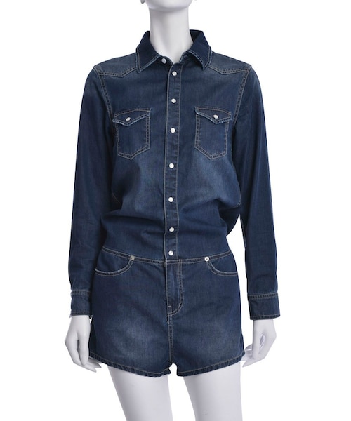 GYDA（ジェイダ）の「デニムショートオールインワン（）」 - WEAR