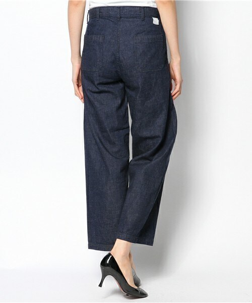 Johnbull Private labo(ジョンブルプライベートラボ)の「ネイビーパンツ(デニムパンツ・レディース・インディゴブルー・X-SMALL/SMALL/MEDIUM/LARGE)」の4枚目の写真