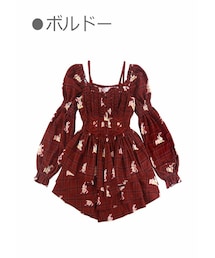 Bobon21 | ３段フレアレースアップヒロインドレス(ワンピース)