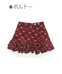 Bobon21 | ダブルハートフリル付きラップショーパン(スカート)