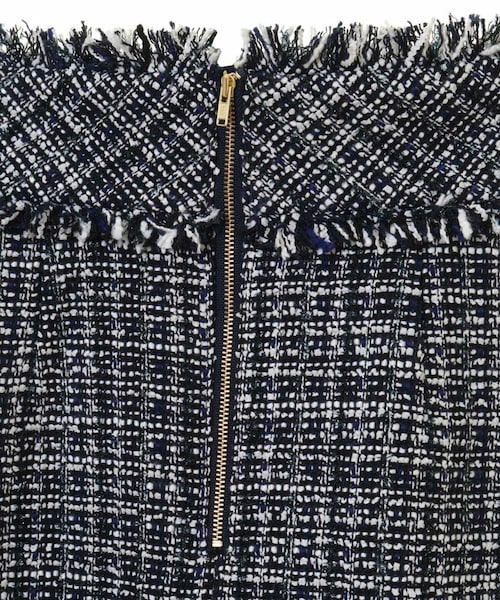 31 Sons de mode（トランテアン　ソン　ドゥ　モード）の「【ComingSoon…】裾フリルツイードミニスカート《予約アイテム》（スカート・レディース・ブラック/オフホワイト/ネイビー・36/38）」の7枚目の写真