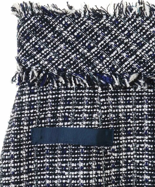 31 Sons de mode（トランテアン　ソン　ドゥ　モード）の「【ComingSoon…】裾フリルツイードミニスカート《予約アイテム》（スカート・レディース・ブラック/オフホワイト/ネイビー・36/38）」の4枚目の写真