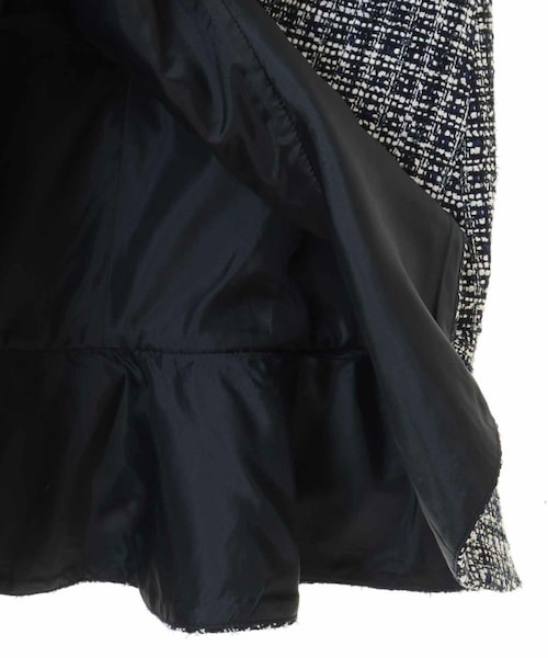31 Sons de mode（トランテアン　ソン　ドゥ　モード）の「【ComingSoon…】裾フリルツイードミニスカート《予約アイテム》（スカート・レディース・ブラック/オフホワイト/ネイビー・36/38）」の9枚目の写真