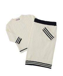 jouetie | ケーブルラインニットセットアップ(トップス)