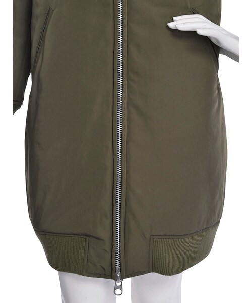 jouetie（ジュエティ）の「ロングMA-1（ジャケット/アウター・レディース・ブラック/ボルドー/ネイビー/カーキ・M）」の14枚目の写真