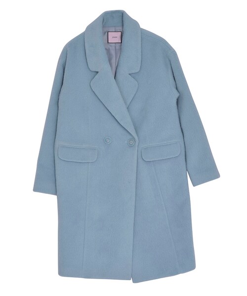 jouetie(ジュエティ)の「【LADY】ダブルチェスターCT(ジャケット/アウター・レディース・ブラック/アイスブルー/ネイビー/キャメル/ミックス・S/M)」の3枚目の写真