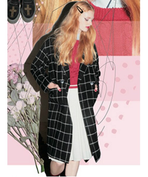 jouetie(ジュエティ)の「【LADY】ダブルチェスターCT(ジャケット/アウター・レディース・ブラック/アイスブルー/ネイビー/キャメル/ミックス・S/M)」の6枚目の写真