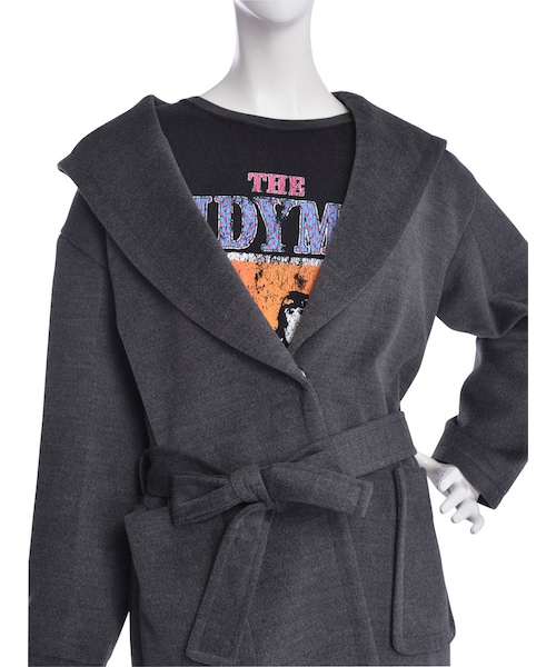 jouetie（ジュエティ）の「ショールカラーチェスターコート（ジャケット/アウター・レディース・チャコールグレー/ベビーピンク/ネイビー/キャメル・M）」の12枚目の写真