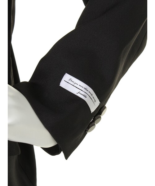 jouetie（ジュエティ）の「BOY FRIEND テーラードJK（ジャケット/アウター・レディース・ブラック/ベージュ・M）」の8枚目の写真