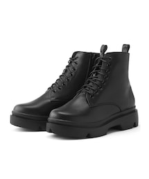 GRL | 厚底レースアップレザーショートブーツ(ブーツ)