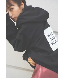 プリントビッグシルエットパーカー