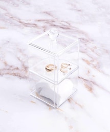 3coins（3coins）の「【and us】クリアコットンケース（その他ボディ・ヘアケア）」