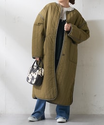 DISCOAT（ディスコート）の「【WEB限定】パイピングキルトロングコート（その他アウター）」