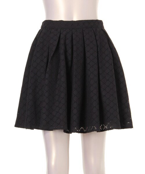 LAGUNAMOON（ラグナムーン）の「【CASUAL】レースボリュームフレアスカート（スカート・レディース・ホワイト/ブラック/ネイビー・S/M）」の2枚目の写真