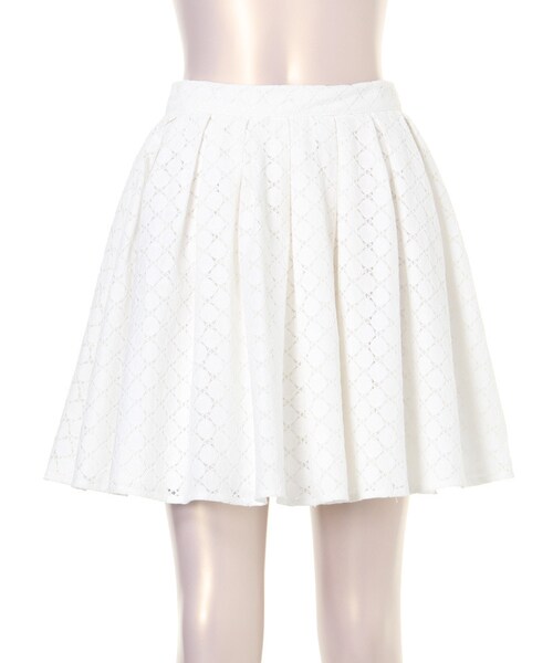 LAGUNAMOON（ラグナムーン）の「【CASUAL】レースボリュームフレアスカート（スカート・レディース・ホワイト/ブラック/ネイビー・S/M）」の4枚目の写真