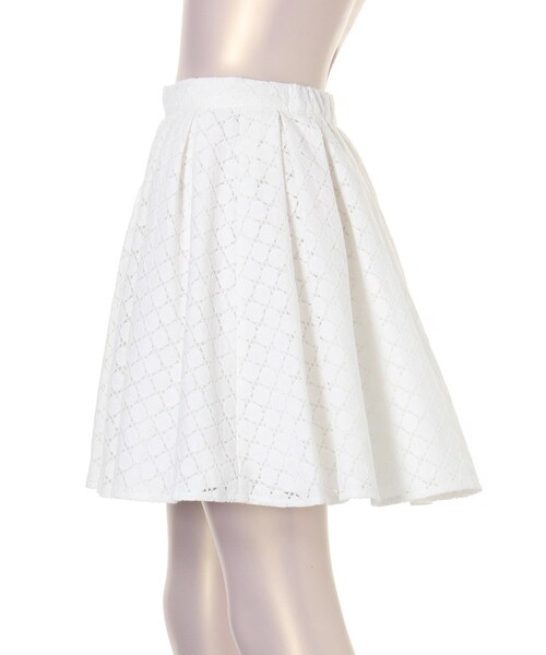 LAGUNAMOON（ラグナムーン）の「【CASUAL】レースボリュームフレアスカート（スカート・レディース・ホワイト/ブラック/ネイビー・S/M）」の5枚目の写真