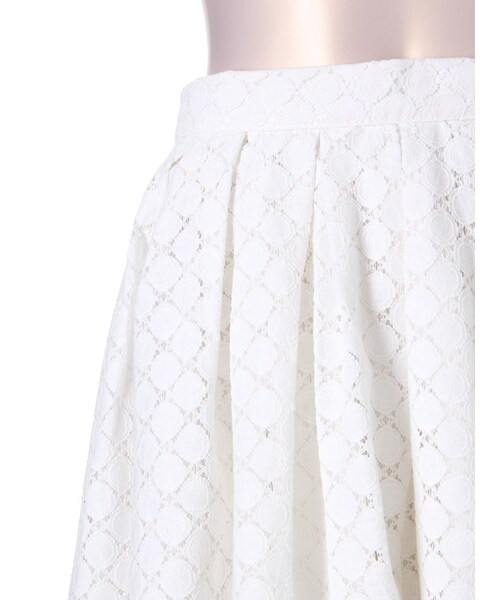 LAGUNAMOON（ラグナムーン）の「【CASUAL】レースボリュームフレアスカート（スカート・レディース・ホワイト/ブラック/ネイビー・S/M）」の7枚目の写真