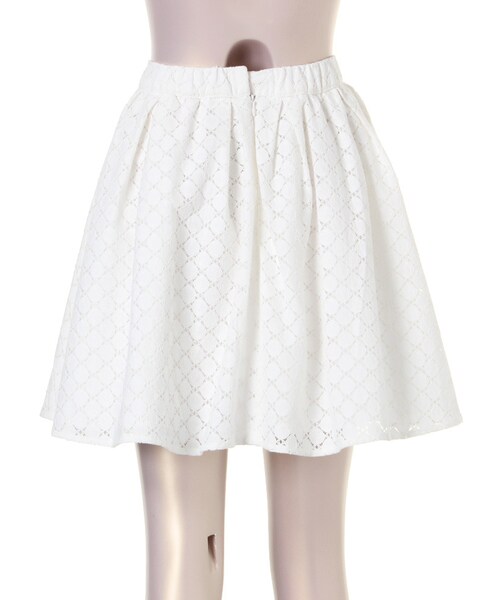 LAGUNAMOON（ラグナムーン）の「【CASUAL】レースボリュームフレアスカート（スカート・レディース・ホワイト/ブラック/ネイビー・S/M）」の6枚目の写真