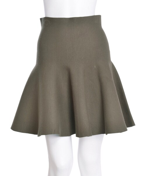 LAGUNAMOON（ラグナムーン）の「フォルムフレアニットスカート（スカート・レディース・ホワイト/ブラック/カーキ・S/M）」の3枚目の写真