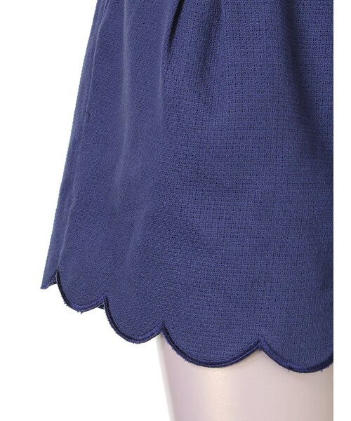 LAGUNAMOON(ラグナムーン)の「【CASUAL】スカラップハイウエストショートパンツ(パンツ・レディース・アイボリー/ブラック/ネイビー・S/M)」の15枚目の写真