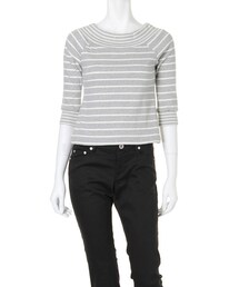 MERCURYDUO | 【DUO】MIXボーダーオフショルTOPS(トップス)