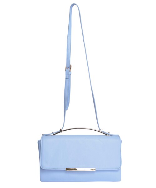 MERCURYDUO(マーキュリーデュオ)の「【GDS】 メタルプレート2wayバッグ(バッグ・レディース・オフホワイト/ブラック/アイスブルー/ベージュ・F)」の4枚目の写真