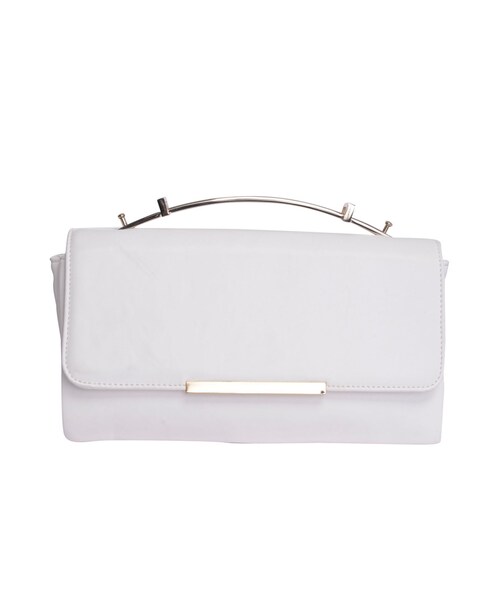 MERCURYDUO(マーキュリーデュオ)の「【GDS】 メタルプレート2wayバッグ(バッグ・レディース・オフホワイト/ブラック/アイスブルー/ベージュ・F)」の9枚目の写真