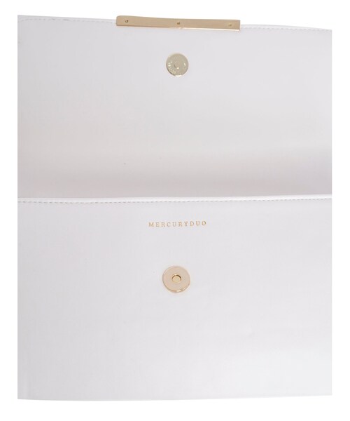 MERCURYDUO(マーキュリーデュオ)の「【GDS】 メタルプレート2wayバッグ(バッグ・レディース・オフホワイト/ブラック/アイスブルー/ベージュ・F)」の10枚目の写真