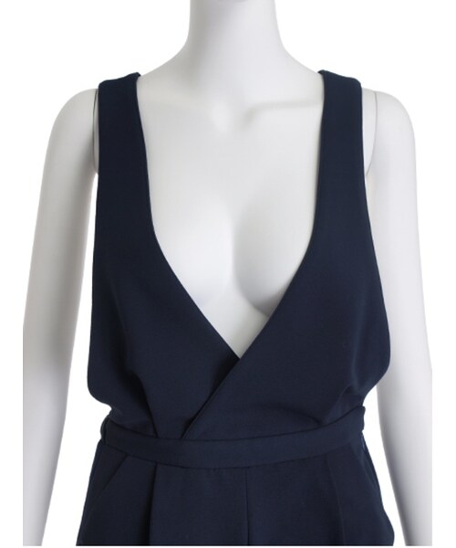 MERCURYDUO(マーキュリーデュオ)の「LUX ロングテーパードサロペット(オールインワン・サロペット・レディース・ブラック/ネイビー/キャメル・S/M)」の8枚目の写真