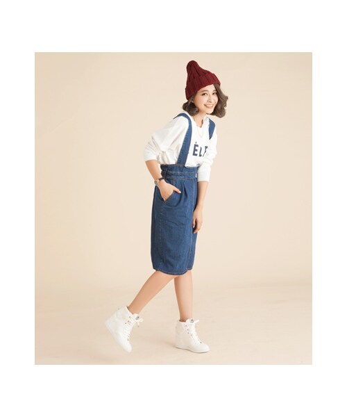 gracegift(グレースギフト)の「金屬釦綁帶內增高印花休閒鞋(シューズ・レディース・銀/粉紅/深藍/白/酒紅/黑・35/36/37/38/39/40/41)」の8枚目の写真