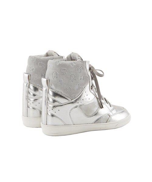 gracegift(グレースギフト)の「金屬釦綁帶內增高印花休閒鞋(シューズ・レディース・銀/粉紅/深藍/白/酒紅/黑・35/36/37/38/39/40/41)」の15枚目の写真