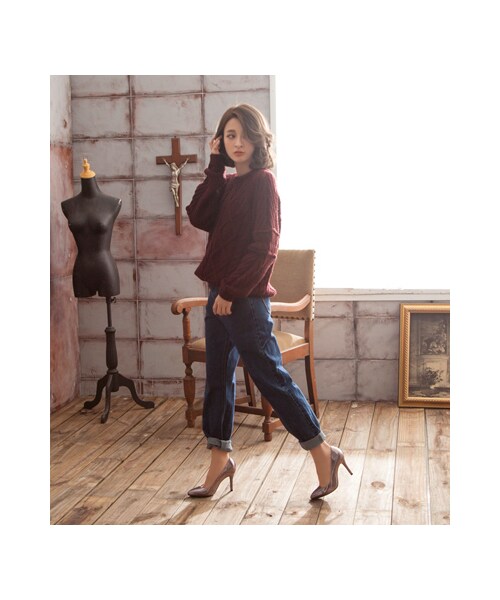 gracegift（グレースギフト）の「微尖頭金屬色高跟鞋（シューズ・レディース・銀/銀灰・35/36/37/38/39/40/41）」の18枚目の写真