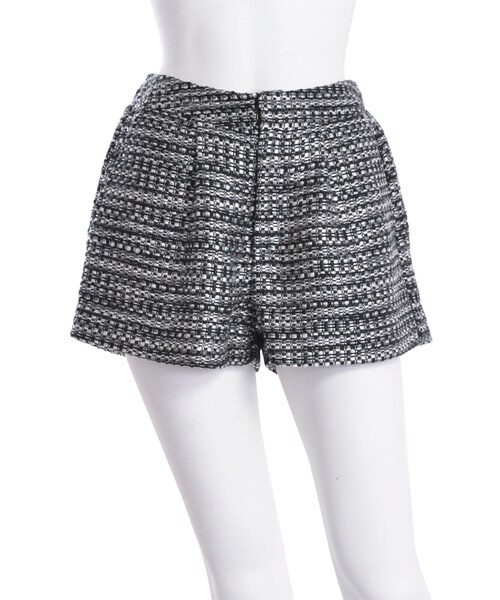 MERCURYDUO(マーキュリーデュオ)の「【DUO】タックツイードSIMPLE SPT(パンツ・レディース・アイボリー/ブラック/ベージュ・F)」の1枚目の写真