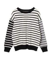 YECCA VECCA | ・2way配色ボーダーニット(トップス)