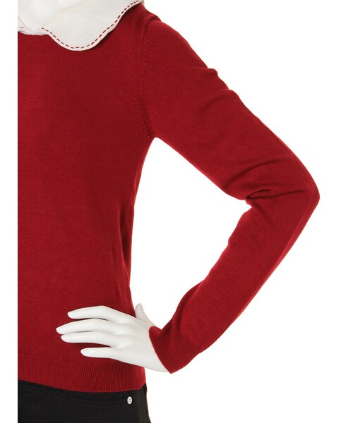 merry jenny（メリージェニー）の「【girly】ステッチカラーニット（トップス・レディース・ブラック/レッド/ラベンダー・F）」の9枚目の写真