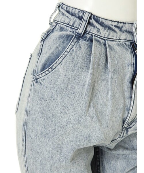 merry jenny（メリージェニー）の「ボリュームデニムパンツ（パンツ・レディース・ブルー/インディゴ・S/M）」の8枚目の写真