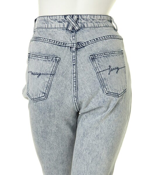 merry jenny（メリージェニー）の「ボリュームデニムパンツ（パンツ・レディース・ブルー/インディゴ・S/M）」の9枚目の写真