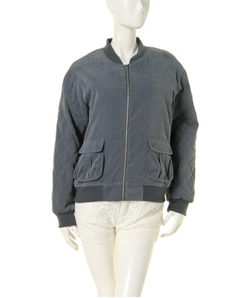 merry jenny（メリージェニー）の「ピーチレースアップブルゾン（ジャケット/アウター・レディース・ブラック/ピンク/ブルー・F）」の2枚目の写真