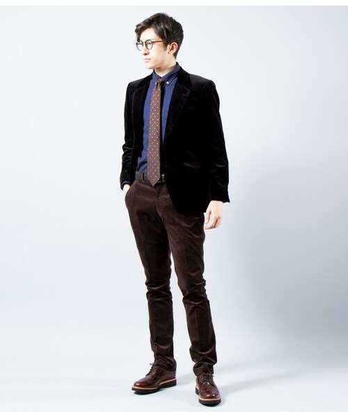 JUNMEN(ジュンメン)の「【先行予約】ストレッチコーデュロイトラウザース(パンツ・メンズ・ダークブラウン/ベージュ/ネイビー・S/M/L/L1)」の13枚目の写真