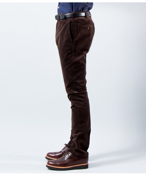 JUNMEN(ジュンメン)の「【先行予約】ストレッチコーデュロイトラウザース(パンツ・メンズ・ダークブラウン/ベージュ/ネイビー・S/M/L/L1)」の5枚目の写真