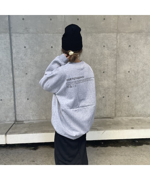 copine(コピン)の「裏起毛フロント&バックロゴスウェット(3color)(スウェット・レディース・ホワイト/グレー/ブラック・ワンサイズ)」の3枚目の写真