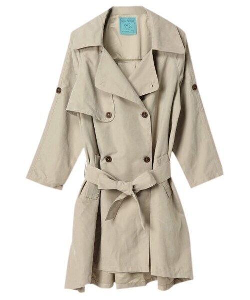 MICOAMERI（ミコアメリ）の「TRENCH CT（ジャケット/アウター・レディース・オフホワイト/ブラウン/カーキ・F）」の4枚目の写真