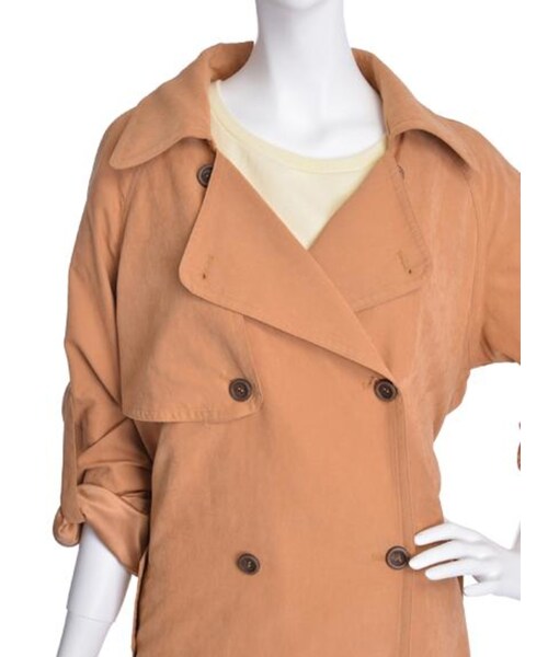 MICOAMERI（ミコアメリ）の「TRENCH CT（ジャケット/アウター・レディース・オフホワイト/ブラウン/カーキ・F）」の16枚目の写真