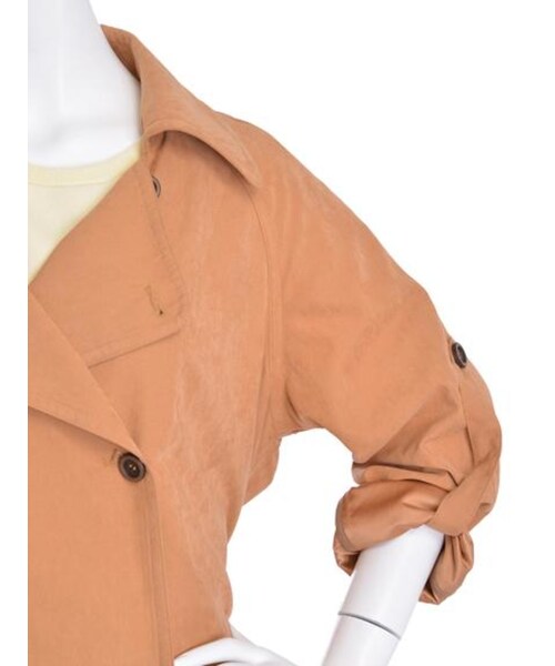 MICOAMERI（ミコアメリ）の「TRENCH CT（ジャケット/アウター・レディース・オフホワイト/ブラウン/カーキ・F）」の17枚目の写真