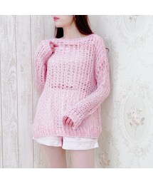 lilLilly | 【12/3 12:00先行発売】ホログラムルーズニット(トップス)