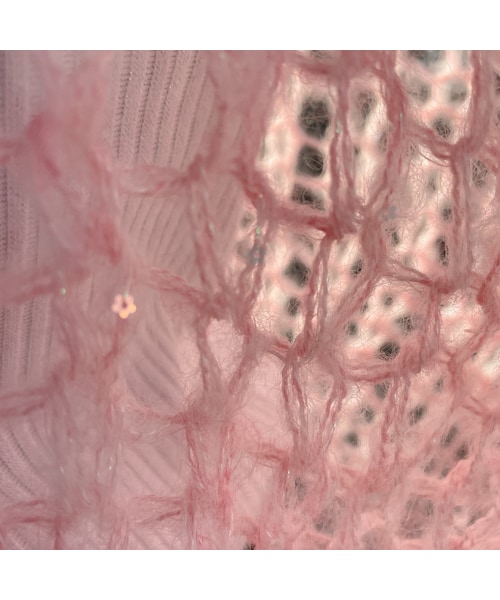 lilLilly（リルリリー）の「【12/3 12:00先行発売】ホログラムルーズニット（トップス・レディース・WHITE/PINK/BLUE/BLACK）」の3枚目の写真