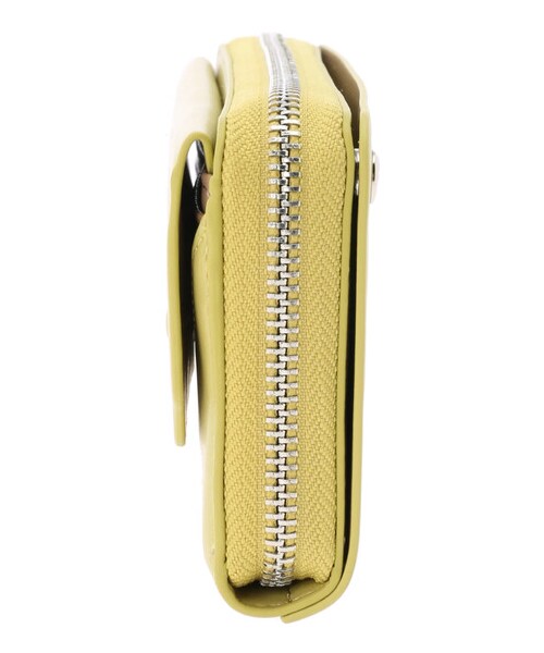 Green　Parks（グリーンパークス）の「【予約】・別注 Legato Largo フェイクレザー長財布（財布/小物・ライトグレー/グレーベージュ/ブラウン/ライムグリーン・F）」の3枚目の写真